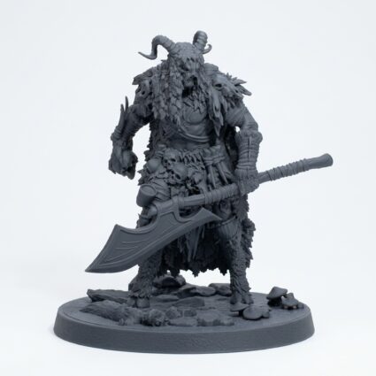 Shadowglen Guardian C - Gray Resin 3D Printed Miniature