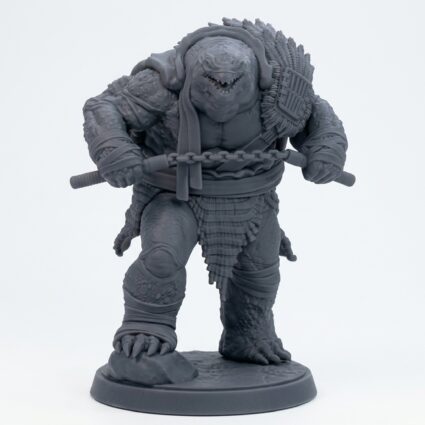 Shell Shinobi C - Gray Resin 3D Printed Miniature