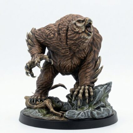Silverback Owlbear – Wild Hunt – Mammoth Factory - Painted 3D Printed Miniature