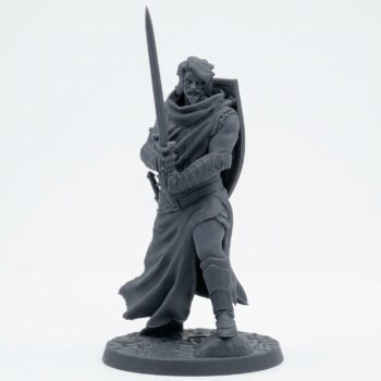 Sir Joriphar - Gray Resin 3D Printed Miniature