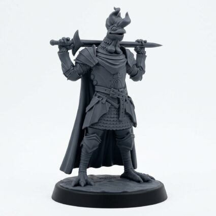 Sir Ken Tuckston - Gray Resin 3D Printed Miniature