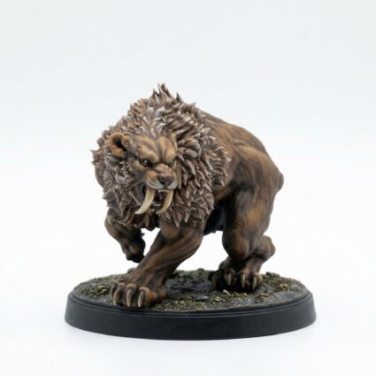 Snowplains Sabertooth A - Painted 3D Printed Miniature