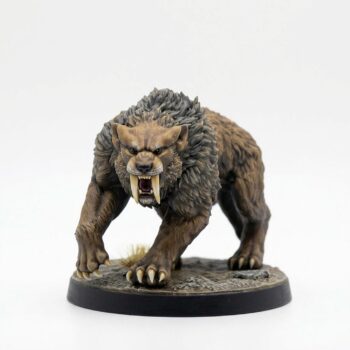 Snowplains Sabertooth B - Painted 3D Printed Miniature