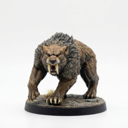 Snowplains Sabertooth B - Painted 3D Printed Miniature