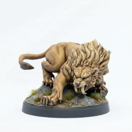 Snowplains Sabertooth C - Painted 3D Printed Miniature