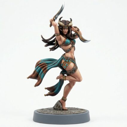 Soraya Blade Dancer - Painted 3D Printed Miniature