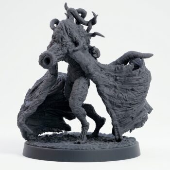 Soul Eater B - Gray Resin 3D Printed Miniature