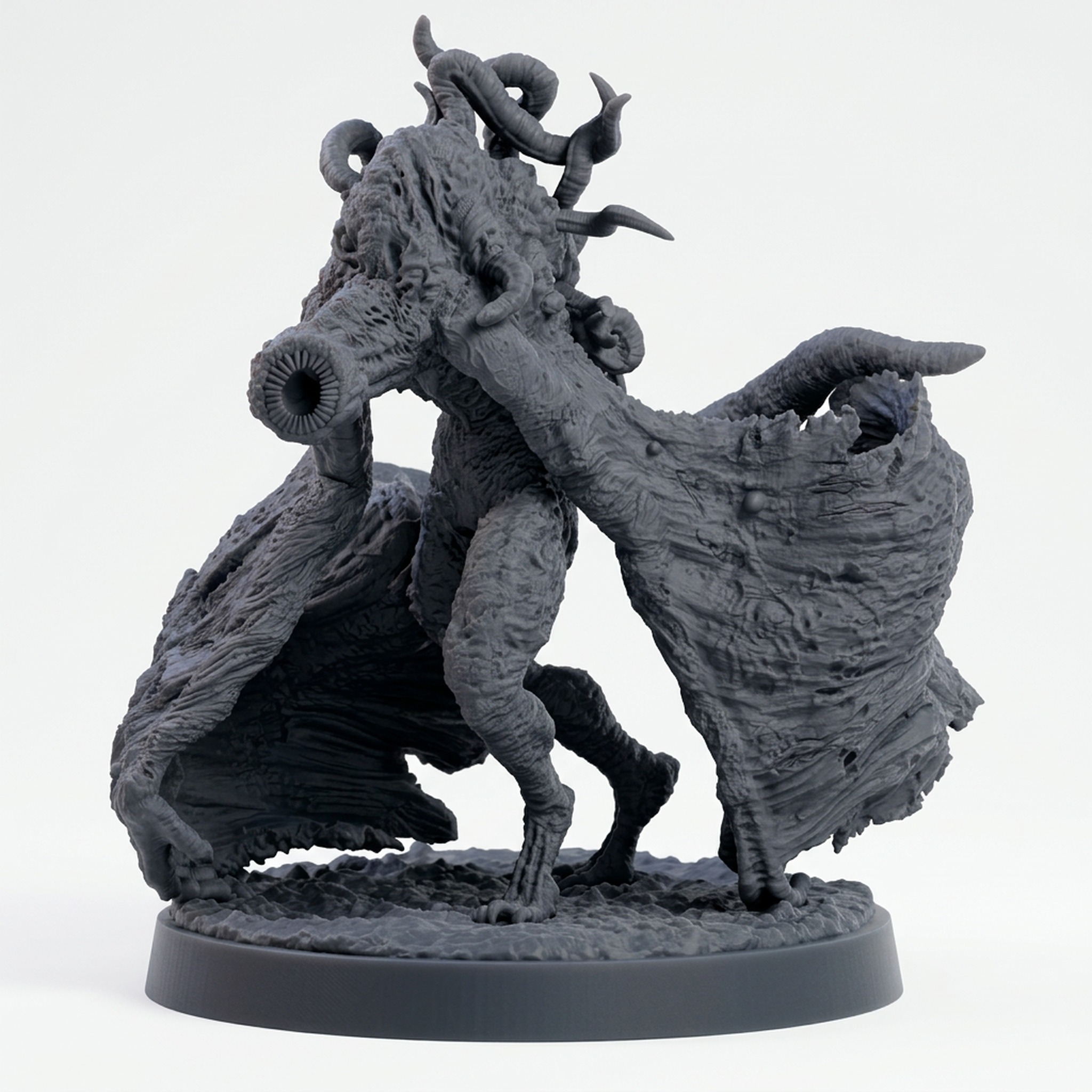 Soul Eater B - Gray Resin 3D Printed Miniature