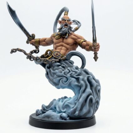 Spell Bound Genie Wind - Painted 3D Printed Miniature