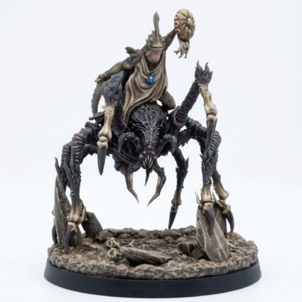 Spider Rider Shaman - Saurian Isles - Mammoth Factory - Painted 3D Printed Miniature