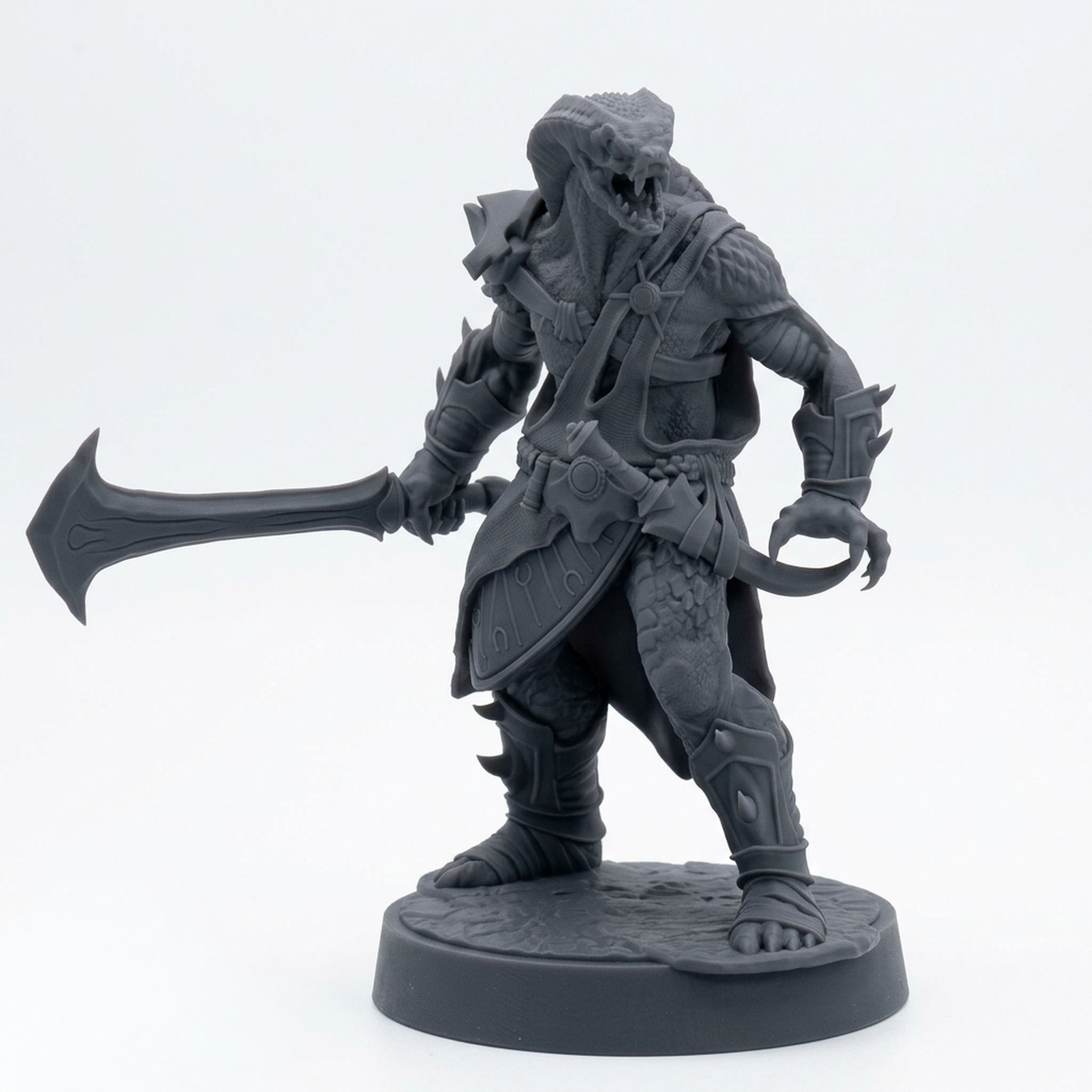 Ssrall Halfblood A - Gray Resin 3D Printed Miniature