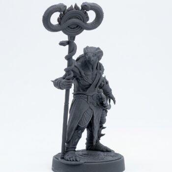Ssrall Halfblood B - Gray Resin 3D Printed Miniature