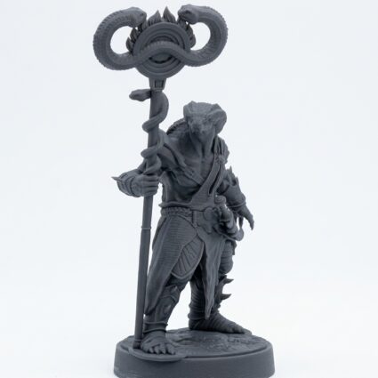 Ssrall Halfblood B - Gray Resin 3D Printed Miniature