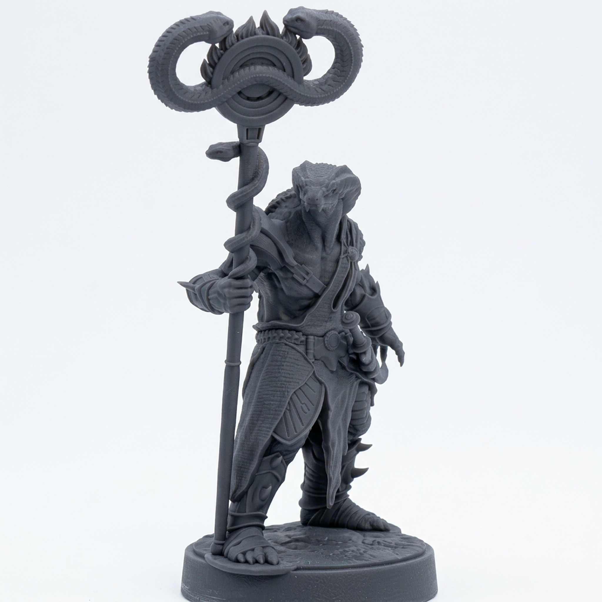 Ssrall Halfblood B - Gray Resin 3D Printed Miniature