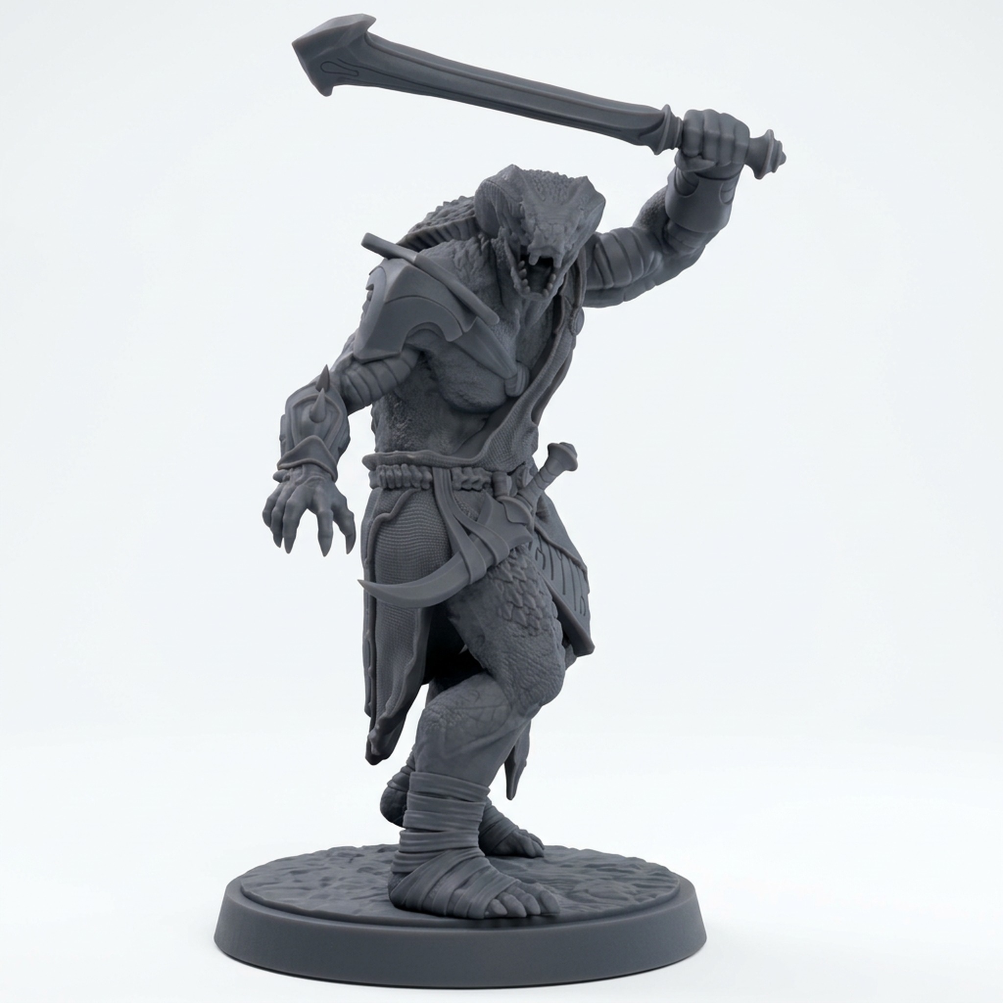 Ssrall Halfblood D - Gray Resin 3D Printed Miniature