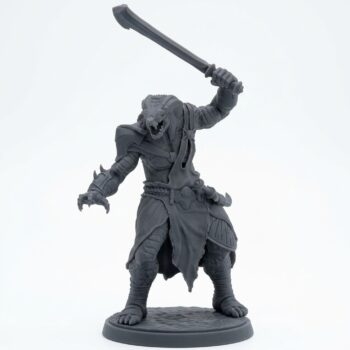 Ssrall Halfblood E - Gray Resin 3D Printed Miniature