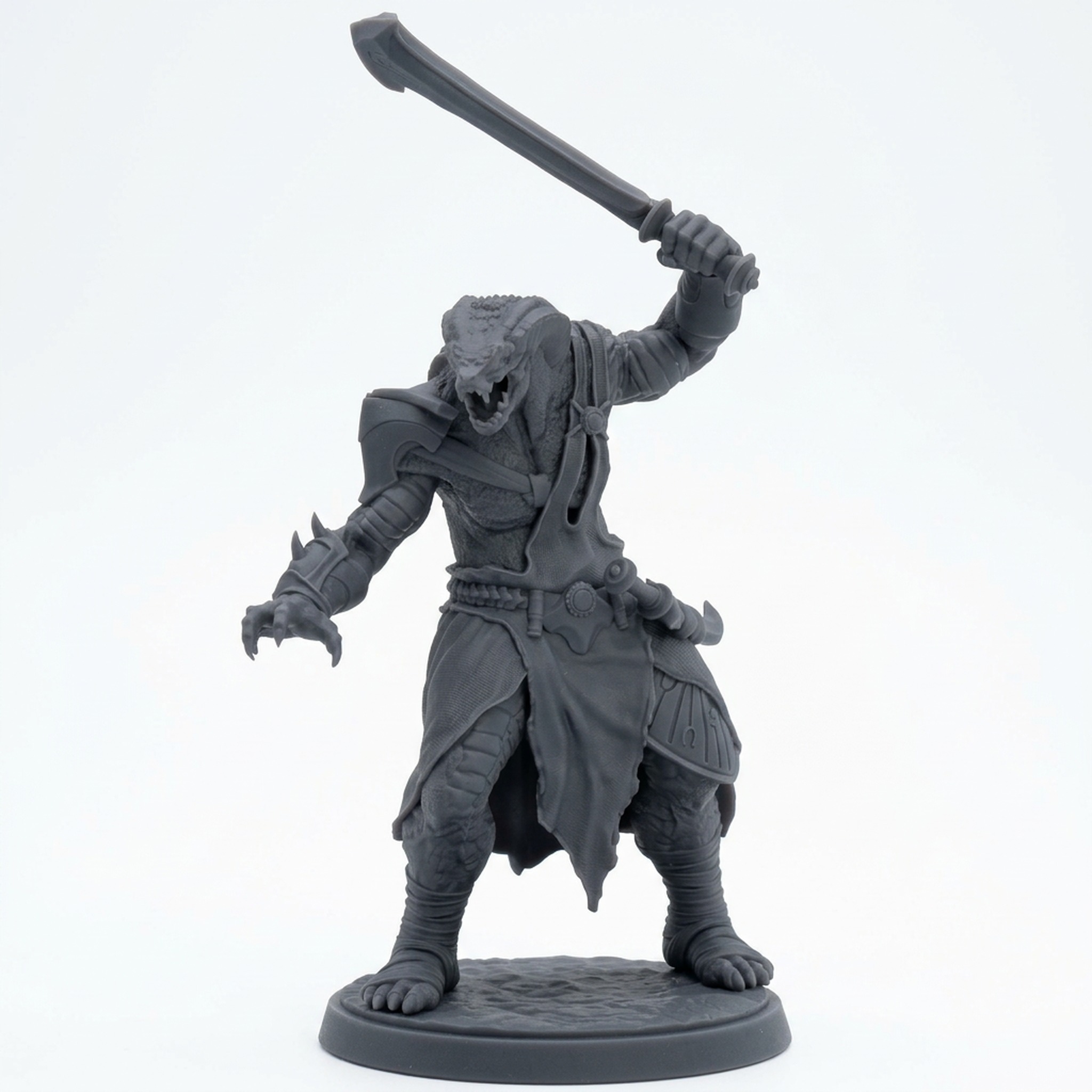 Ssrall Halfblood E - Gray Resin 3D Printed Miniature