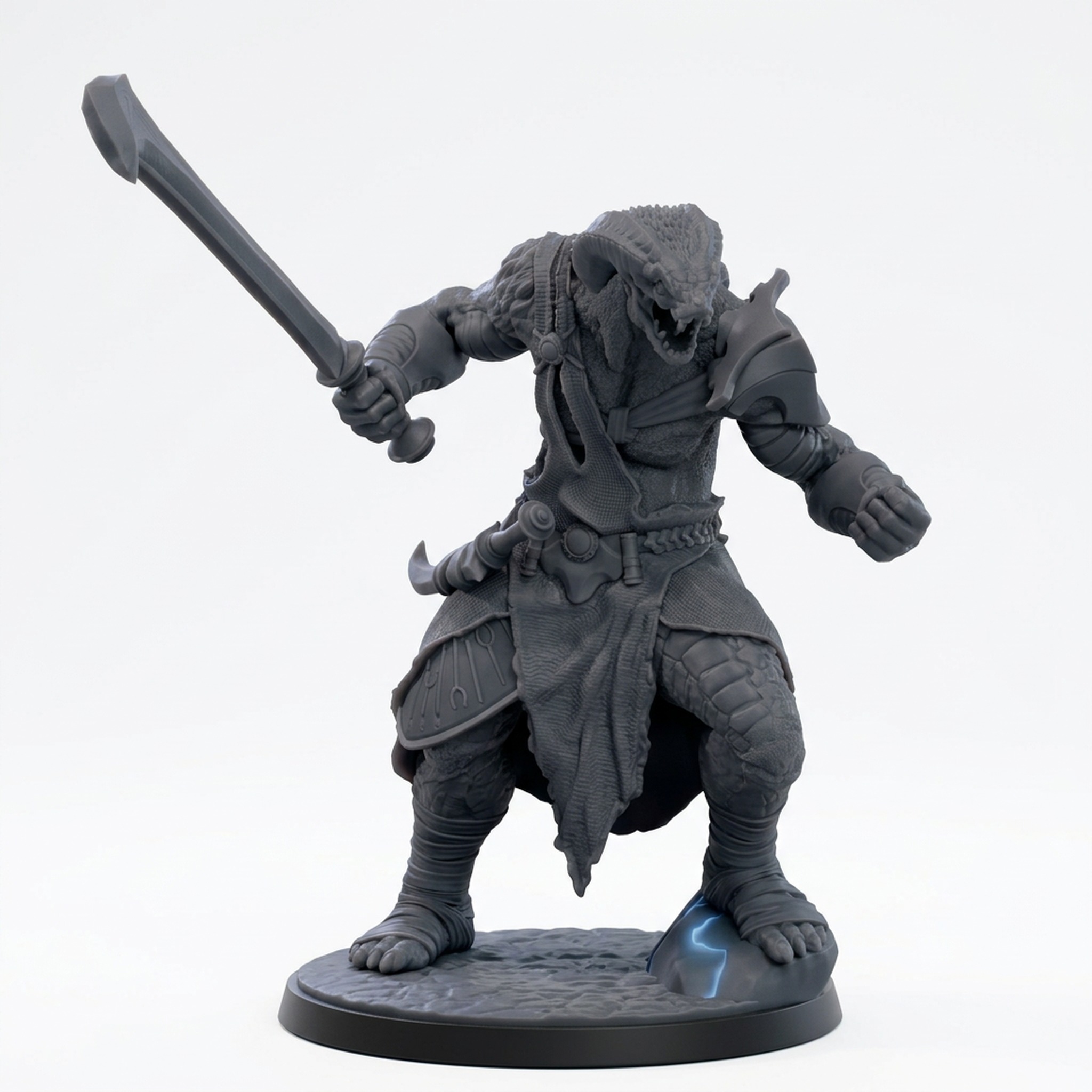 Ssrall Halfblood F - Gray Resin 3D Printed Miniature