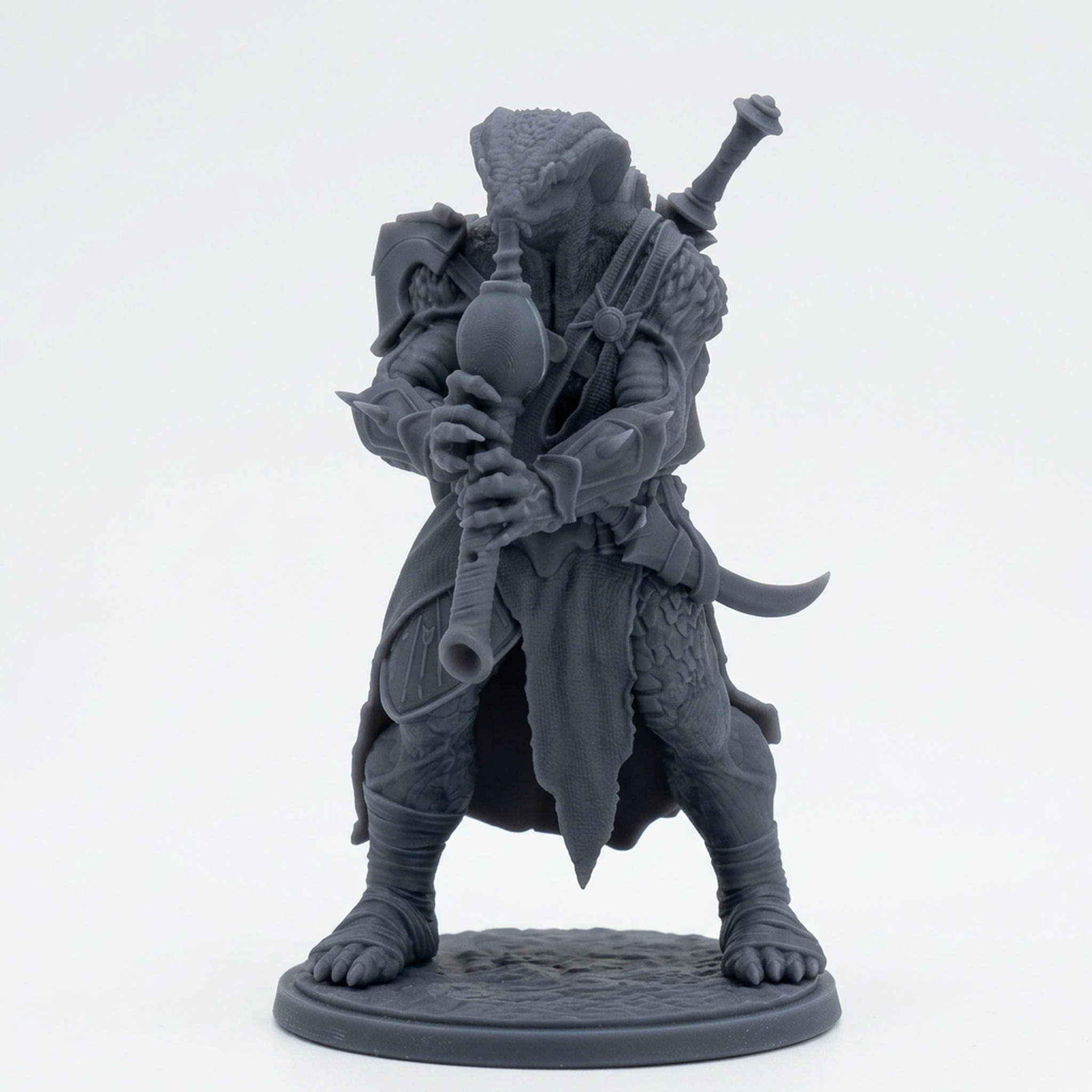 Ssrall Halfblood G - Gray Resin 3D Printed Miniature