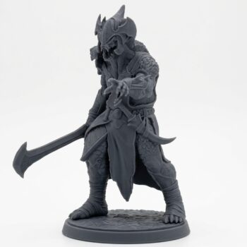 Ssrall Halfblood H - Gray Resin 3D Printed Miniature