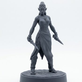 Ssrall Hybrid C - Gray Resin 3D Printed Miniature