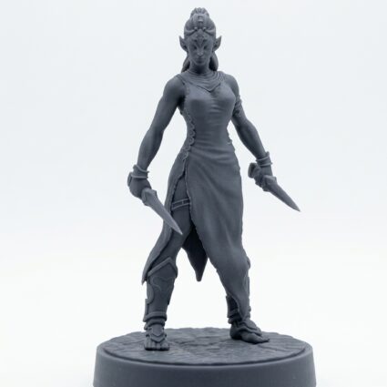 Ssrall Hybrid C - Gray Resin 3D Printed Miniature