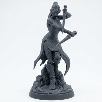 Ssrall Hybrid E - Gray Resin 3D Printed Miniature