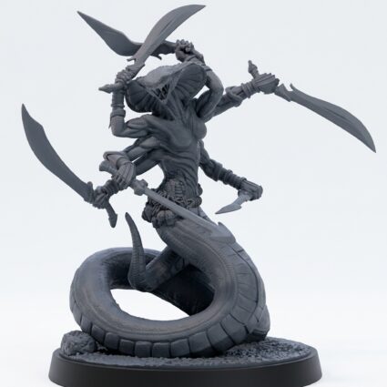 Ssrall Prelate - Gray Resin 3D Printed Miniature