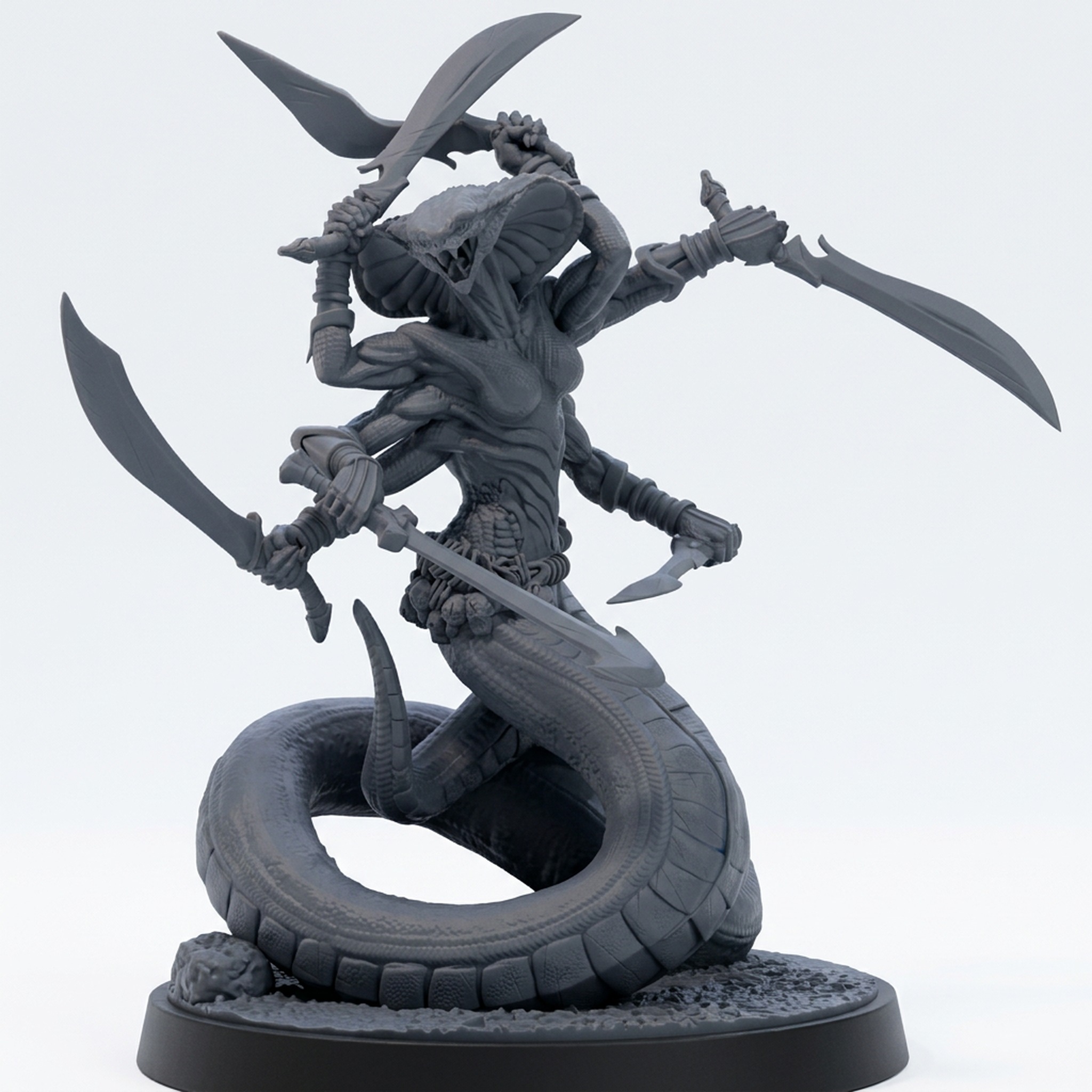 Ssrall Prelate - Gray Resin 3D Printed Miniature