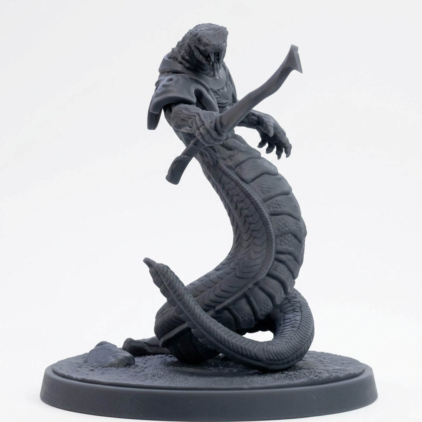 Ssrall Trueblood A - Gray Resin 3D Printed Miniature