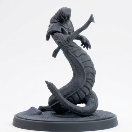 Ssrall Trueblood A - Gray Resin 3D Printed Miniature