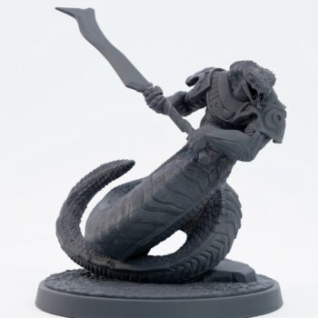 Ssrall Trueblood B - Gray Resin 3D Printed Miniature