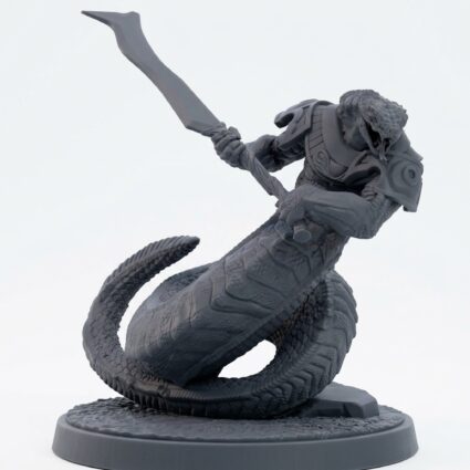 Ssrall Trueblood B - Gray Resin 3D Printed Miniature