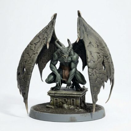 Stonecursed Gargoyle A - Painted 3D Printed Miniature