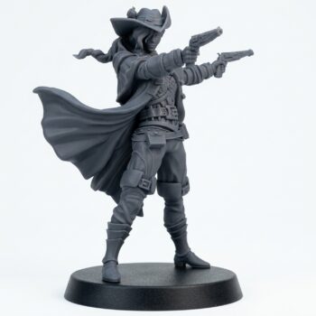 Stragovian Nightwarden B - Gray Resin 3D Printed Miniature