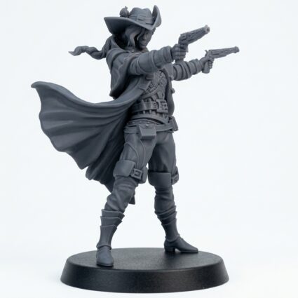 Stragovian Nightwarden B - Gray Resin 3D Printed Miniature