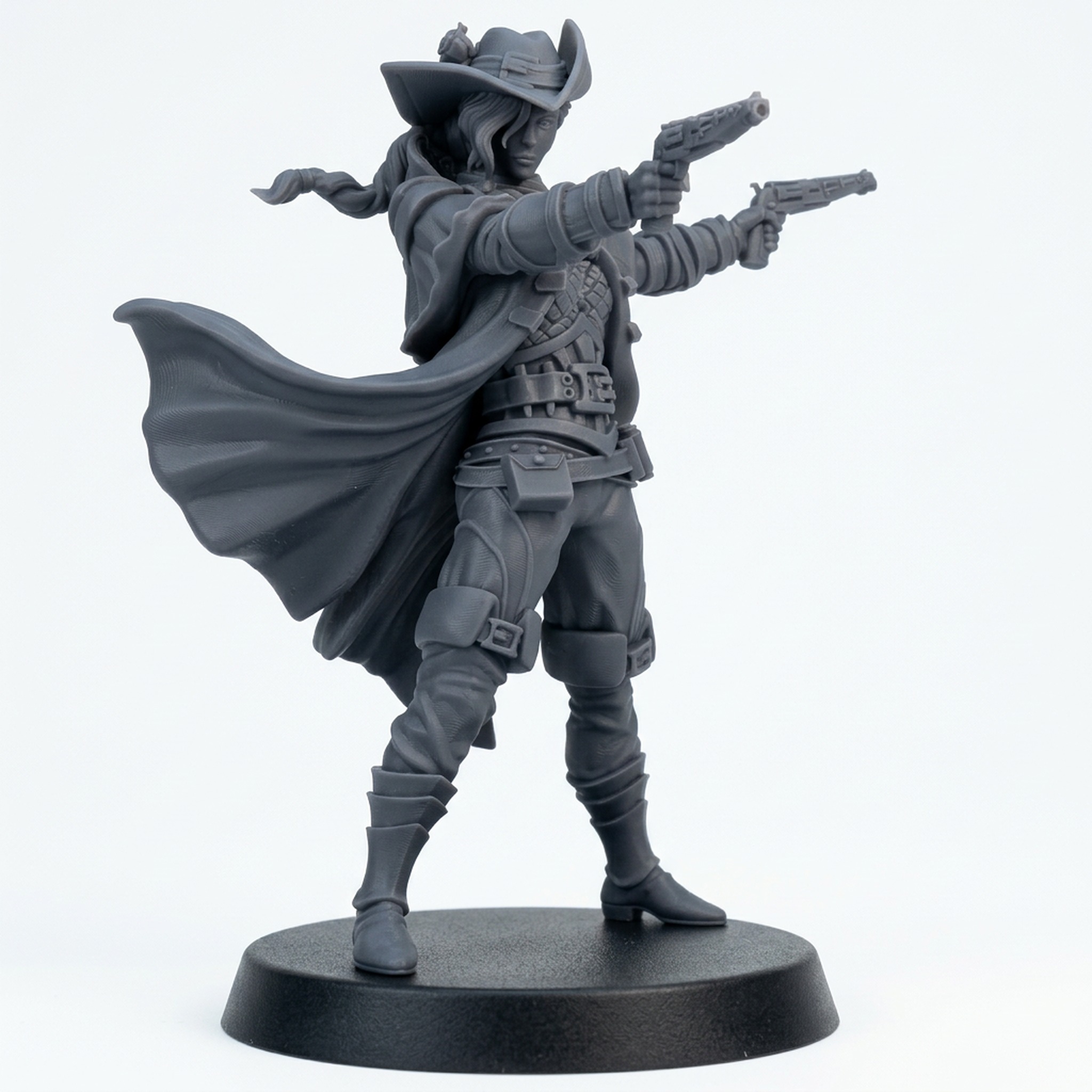 Stragovian Nightwarden B - Gray Resin 3D Printed Miniature