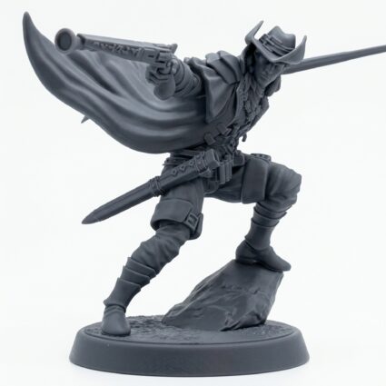 Stragovian Nightwarden E - Gray Resin 3D Printed Miniature