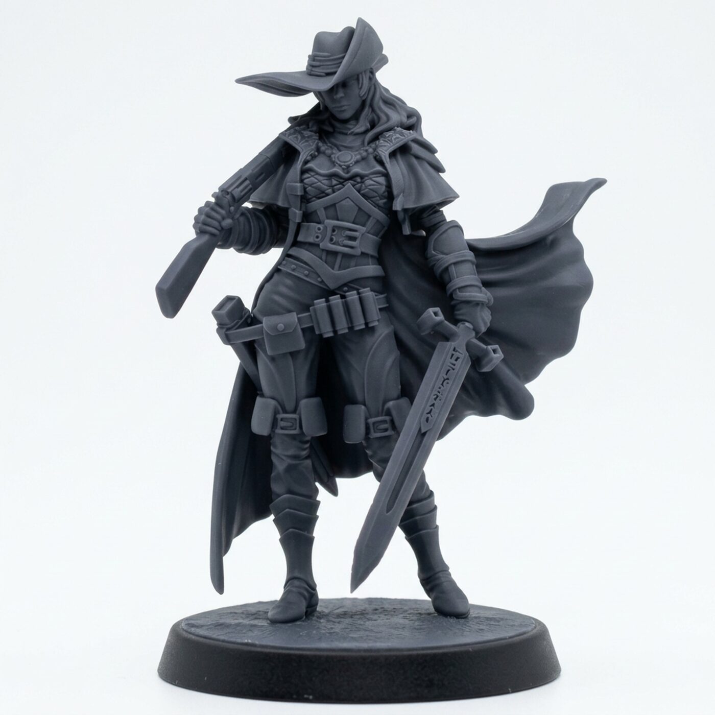 Stragovian Nightwarden G - Gray Resin 3D Printed Miniature