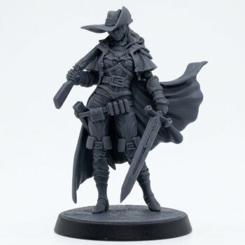 Stragovian Nightwarden G - Gray Resin 3D Printed Miniature