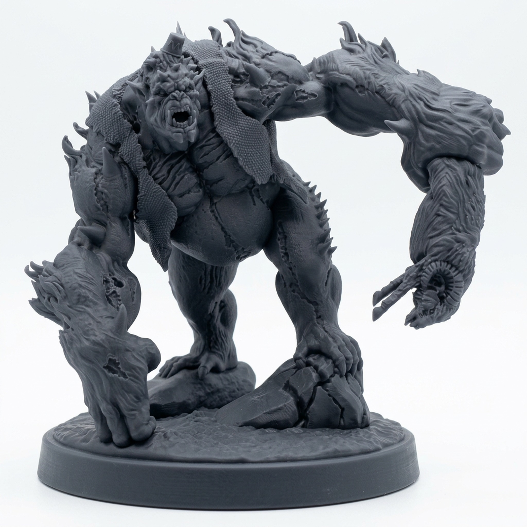 Subhanjinn - Gray Resin 3D Printed Miniature