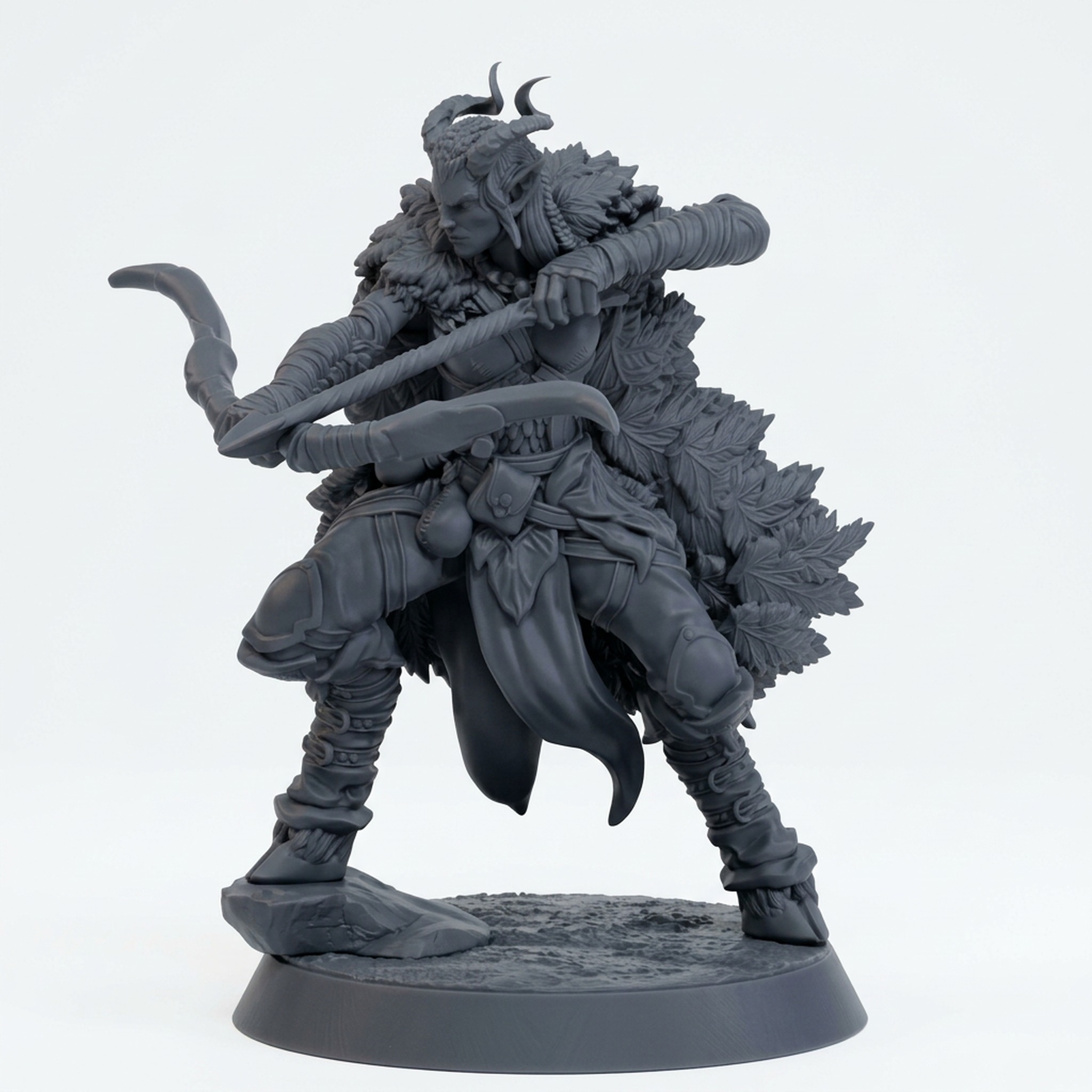 Sylvoth Tracker B - Gray Resin 3D Printed Miniature