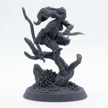 Sylvoth Wildseer - Gray Resin 3D Printed Miniature