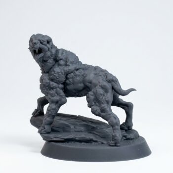 Tarr Dog - Gray Resin 3D Printed Miniature