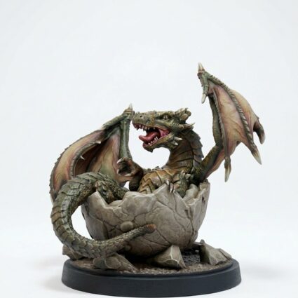 Tarralith Hatchling - Painted 3D Printed Miniature