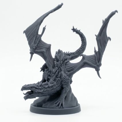 Tarralith Wyrmling - Gray Resin 3D Printed Miniature