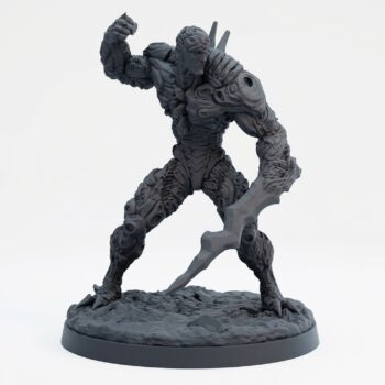 Templar of Ruin B - Gray Resin 3D Printed Miniature