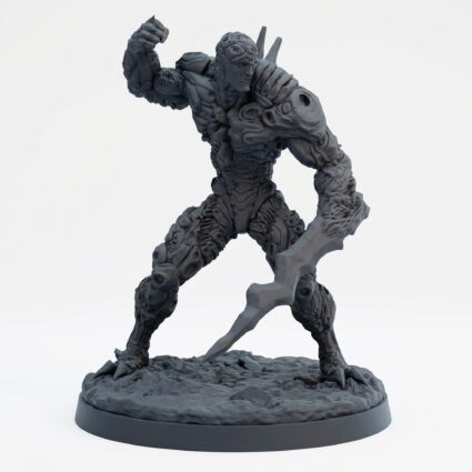 Templar of Ruin B - Gray Resin 3D Printed Miniature