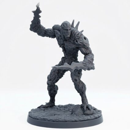 Templar of Ruin C - Gray Resin 3D Printed Miniature