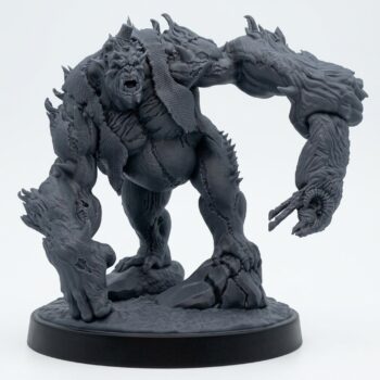 The Fez Beast - Gray Resin 3D Printed Miniature